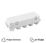 Kutija za 10 jaja pulpa kartona, siva [50 kom/pak]