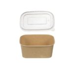Papirnata posuda 750 ml sa PP poklopcem [50 kom/pak]