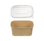 Papirnata posuda 1000 ml kraft sa PP poklopcem [50 kom/pak]