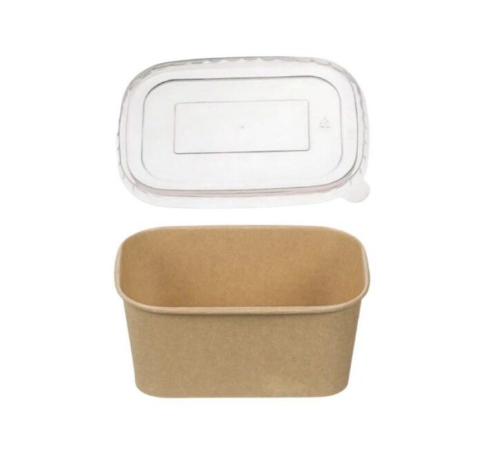 Papirnata posuda 1000 ml kraft sa PP poklopcem [50 kom/pak]