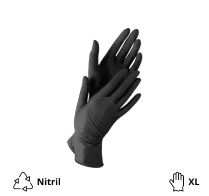 Rukavice nitril 100 kom/pak crne XL
