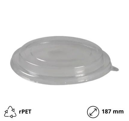Poklopac rPET za posudu 1300 ml d=187 mm 50 kom