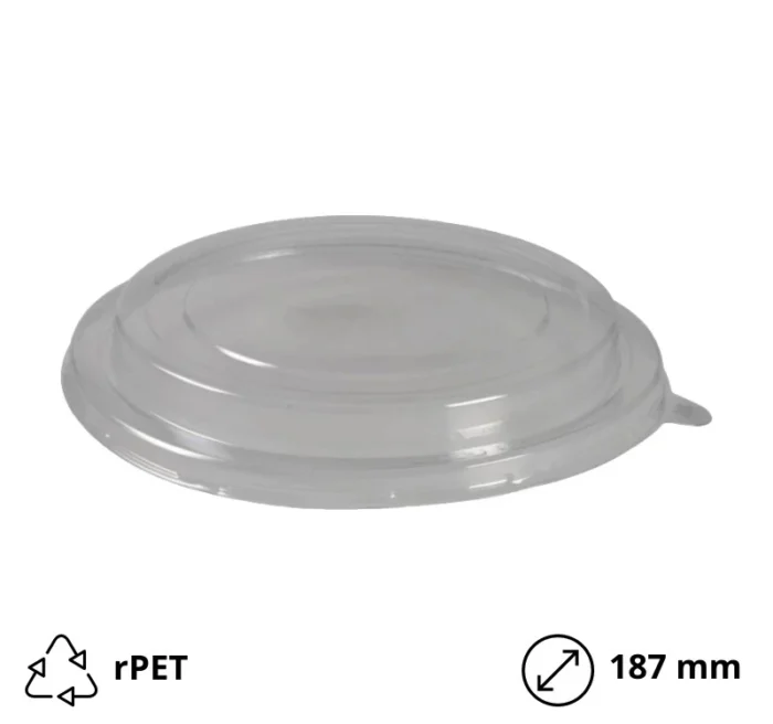 Poklopac rPET za posudu 1300 ml d=187 mm 50 kom