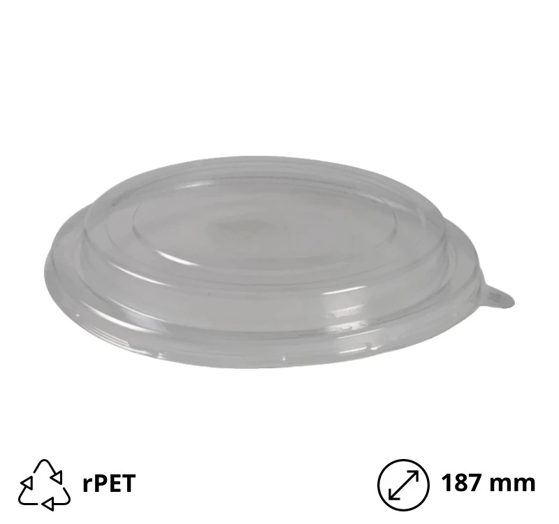 Poklopac rPET za posudu 1300 ml d=187 mm 50 kom